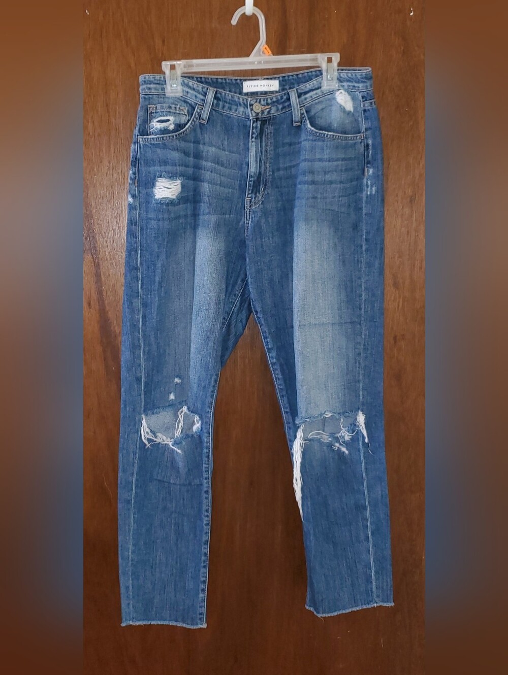 Flying Monkey Distressed Boyfriend Jeans Sz 28